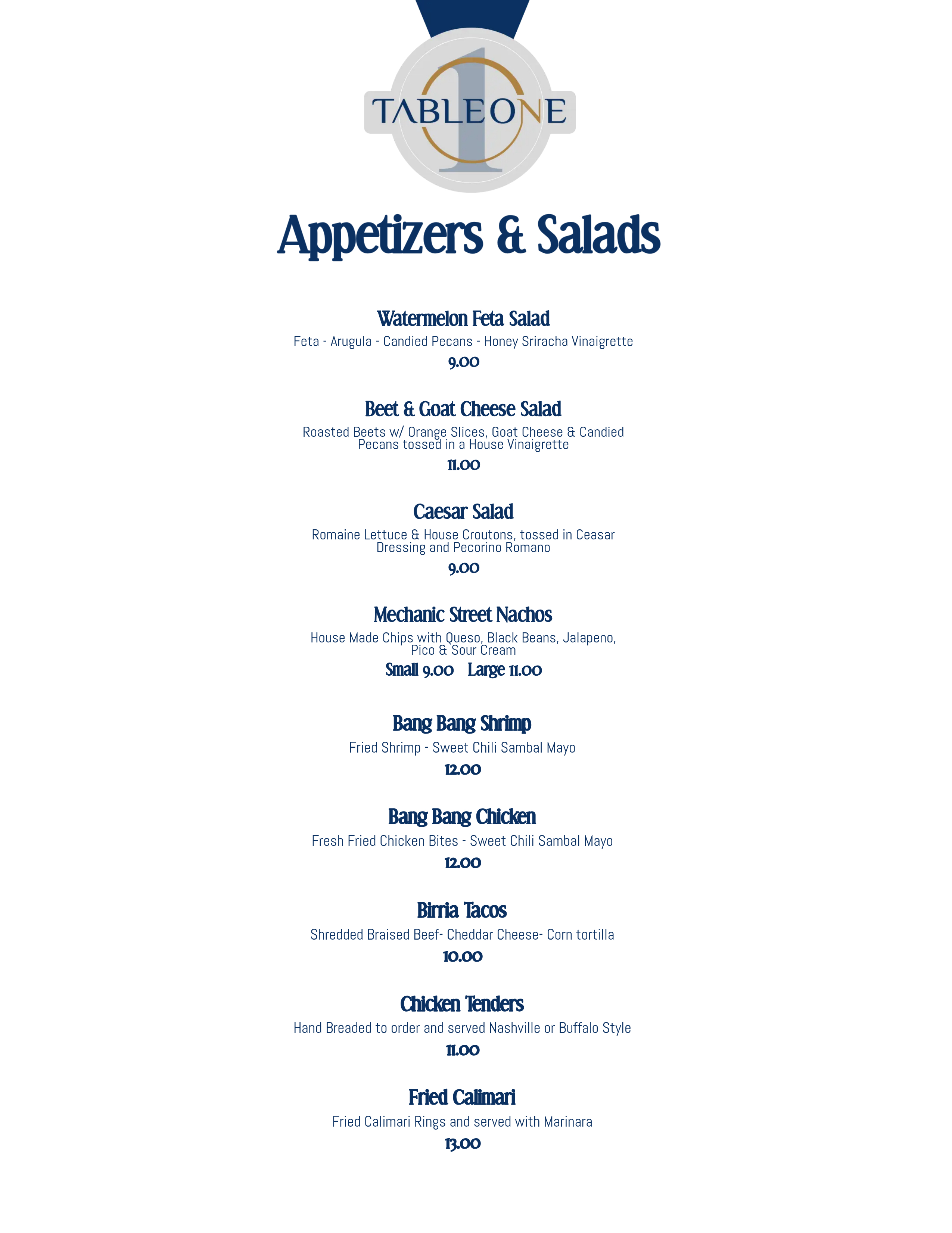 Appetizers